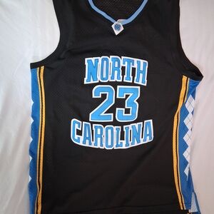 North Carolina 23 Basketball Jersey - Black/Blue